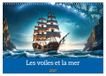 Les Calvendo Les voiles et la mer (Calendrier mural 2027 DIN A3 vertical), CALVENDO calendrier mensuel