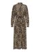 ONLY - ONLVEDA BORDER L/S LONG DRESS WVN - Meisjes - Mini jurken - S - Viscose - Lange mouw - Nomad