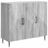 vidaXL Dressoir Grijs sonoma 89 x 34,5 x 80 cm Bewerkt hout