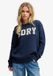 Superdry Heritage Intarsia Pull Tricot Femme Eclipse Navy Taille 6