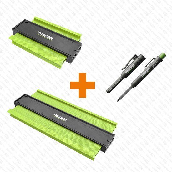 TRACER ACG3 Profielmal set incl ADP2 Diepgatpotlood 3-delig