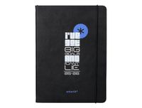 Antartik Schoolagenda, 25-26, gebonden, kunstleer, zwart, weekoverzicht, A5, tweetalig, FSC, 80 g