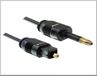 PremiumCord Optical audio cable 3,5mm mini Toslink to Toslink, OD:2.2mm, 2m
