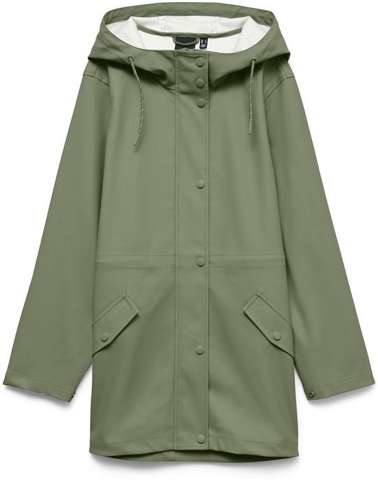 VERO MODA VMMALOU COATED JACKET NOOS Dames Gewatteerde Jas L Oil Green
