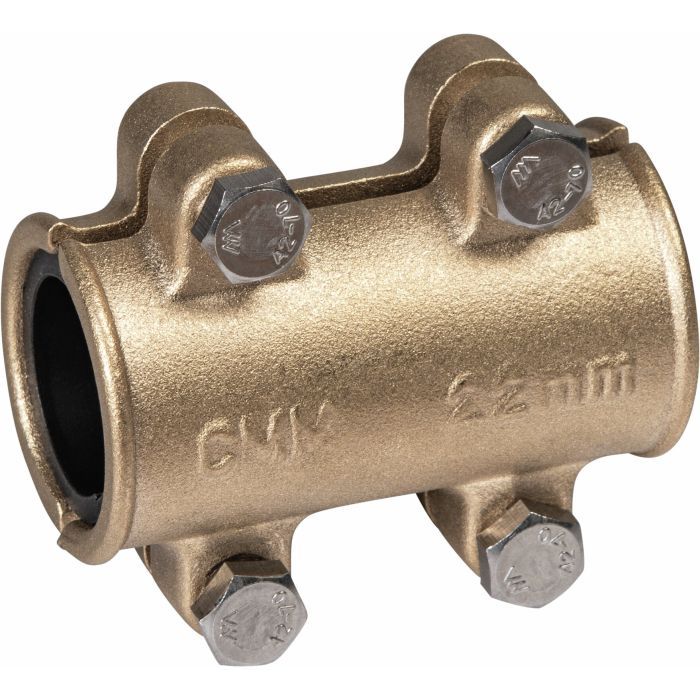 Cornat Reparatieklem 22mm Messing - T535022