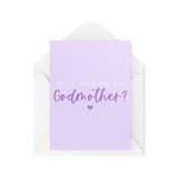 Godmother Cards - Will You Be My Godmother - Godmother Proposal - Godparent Card - Be My Godparent - Doopkaart - CBH1431