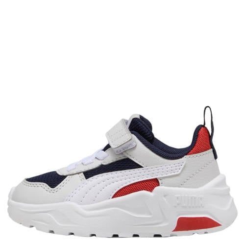 Puma Trinity 2 LT imitatieleren sneakers - wit/donkerblauw