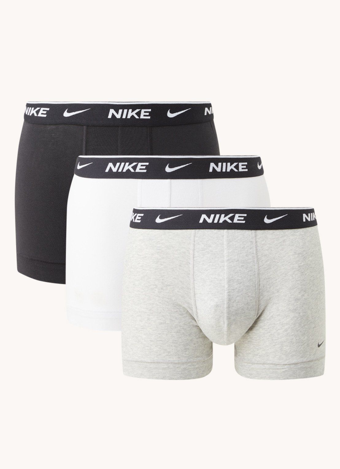Nike Boxershorts met logoprint in 3-pack - 8719312386673
