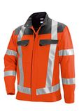 BP Signaaljas 2012-845 Mannen Warnorange/Dunkelgrau Gestreept Polyester Maat 60/62