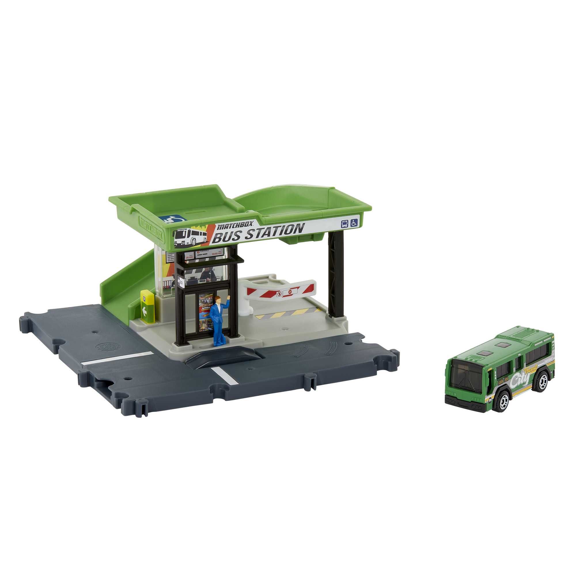 Matchbox Action Drivers Bus Station Speelset - 3+ jaar