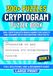 300+ Puzzles CRYPTOGRAM Puzzle Book LARGE PRINT BOOK 1