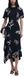 Desigual Floral Short-Sleeve Dress with Round Neck Wo - Black Dresses