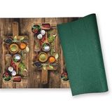 Wohndirect Tapis De Cuisine Moderne Gewürze - 1 Pièce 50x800 cm, Marron