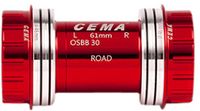 Cema Bottom Bracket Osbb Interlock Red - UNI