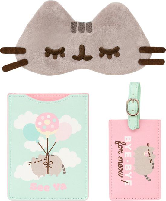 Pusheen Foodie Junior Reisset - Groen/Roze - 3-delig