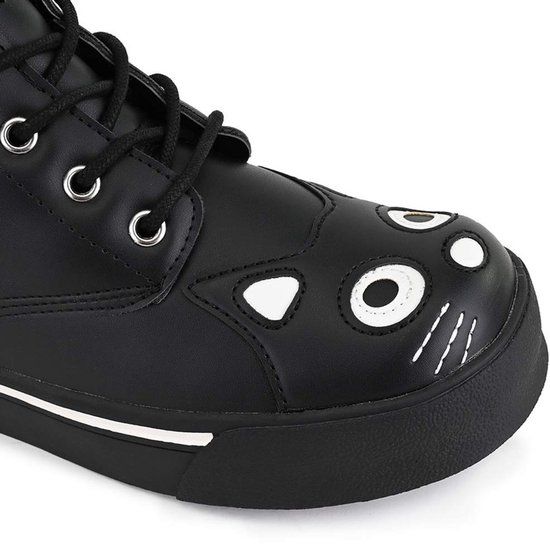 T.U.K. Kitty Sneaker Combat Boot Dames Hoge sneakers - zwart - EU40