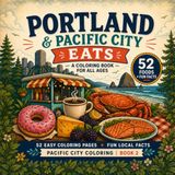 Portland & Pacific City: A Coloring Book for All Ages — 52 Portland & Pacific City Foods & Flavors with Fun Facts (Pacific City Coloring Book 2)
