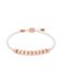 LIEBESKIND BERLIN Armband, elegante armband van gepolijst roestvrij staal, IP roségoud, verstelbaar tot 21 cm, waterdicht en huidvriendelijk