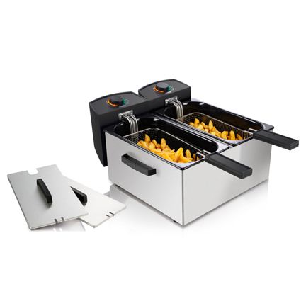 Princess 183123 Dubbele Friteuse - 6L - 3600W - RVS