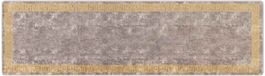 vidaXL - Tapis couloir - MARSA - Gris & Or - 100 x 350 cm