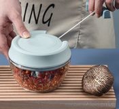 Merkloos Handmatige knoflook- en uienhakker, vleesmolen, fruit- en groentevermaler, blender