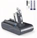 Dyson batterie de remplacement 4500mAh pour Dyson V6, compatible avec DC58 DC59 DC61 DC62 DC72 DC74 SV03 SV06 SV09, avec 2 filtres lavables