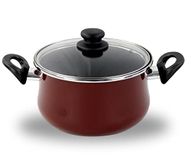 VITRINOR Kookpan met deksel, 30 cm, anti-aanbaklaag, 8,2 liter, bordeauxrood