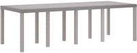 vidaXL Tuinstafel lichtgrijs 250 x 100 x 73 cm poly rattan