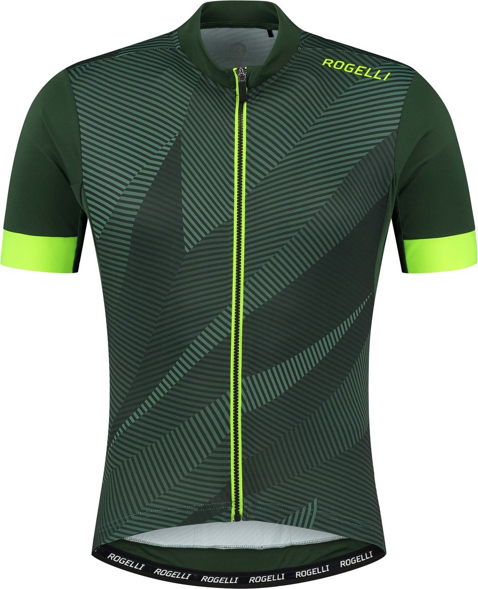 Rogelli Dusk Fietsshirt Heren Groen - Maat M