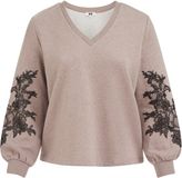 WE Fashion Dames sweater met embroideries - Curve