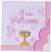 Graziano, Papieren servetten voor doop, roze, verpakking met 20 servetten, formaat 33 x 33 cm, snoepbuffet party