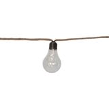Star Trading 729-23 Lichtdecoratie ketting 10 LED Lampen Beige Batterij AA Timer 6 uur