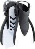 CRESSI Star Fins - Compact Adjustable Fin with a Powerful Vented Blade and a Comfortable Open Heel Foot Pocket