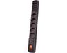 Acar S10 Serie - Overspanningsbeveiliging Stekkerdoos - Zwart - 10 Stopcontacten - 3m Kabel