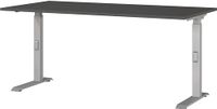 Germania bureau 7911-640, grafiet/zilver, me. hoogteinst., 160 x 91 x 80 cm (b x h x d)