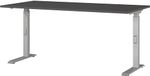 Germania bureau 7911-640, grafiet/zilver, me. hoogteinst., 160 x 91 x 80 cm (b x h x d)