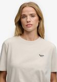 Superdry Signature Embroidered T-shirt Relaxed Fit Dames Wind Chime Grey