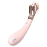 Sex HD Vibromasseur rechargeable et résistant aux éclaboussures avec roue de stimulation (rose)