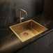 Pure.Sink Spoelbak 36x40 cm goud onderbouw, vlakinbouw en opbouw PLX3640-60
