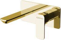 Sapho Spy inbouw wastafelmengkraan 22x10cm goud