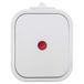 IP54 Opbouw-Schuko Stopcontact Wisselschakelaar met Verlichting - Wit