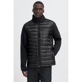 Blend gewatteerde quilted jas - zwart