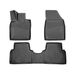 OMAC 7567444 Ensemble de tapis de sol noir, ETP (élastomère thermoplastique)