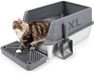 OEM Bol Open kattenbak - Donkergrijs - Kunststof - Inclusief schepje