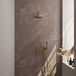 Brauer Gold Edition Thermostatische Regendoucheset Inbouw - Hoofddouche 20 cm - Geborsteld Goud