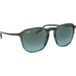 Ray-Ban Unisex Rb2203 Vierkante Zonnebril, Gestreept grijs verloop zwart/vintage blauw gradiënt zwart, 55 mm