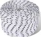 vidaXL Boottouw gevlochten 6 mm 250 m polyester wit
