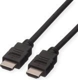 Roline HDMI High Speed kabel met Ethernet M-M, LSOH, zwart, 2 m