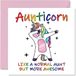 Grappige Tante Happy Birthday Tante Card Eenhoorn Geweldig Tante Cadeau van neef of nichtje