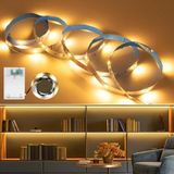 Merkloos / Sans marque SnelShoppen - 2 m LED Strip Warm Wit - Batterij Aangedreven met Timer
